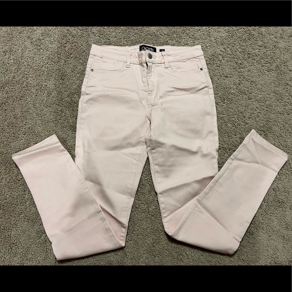 OLGYN Jeans - Womens Skinny - Very Light Pink